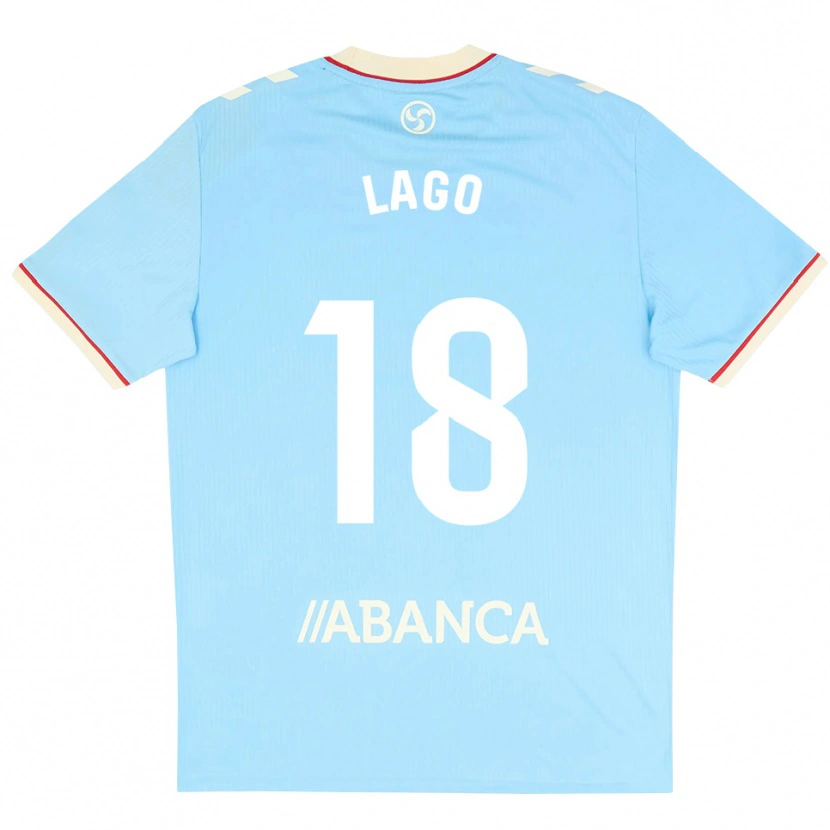 Danxen Niño Camiseta Yoel Lago #18 Azul Cielo Blanco Rojo 1ª Equipación 2026/27 La Camisa México