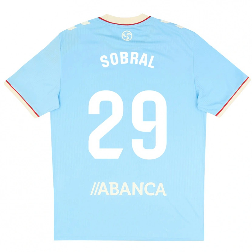 Danxen Niño Camiseta Mateo Sobral #29 Azul Cielo Blanco Rojo 1ª Equipación 2026/27 La Camisa México