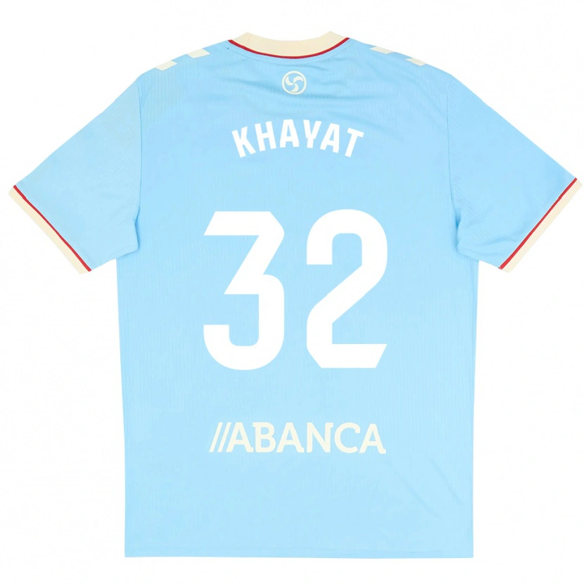 Danxen Niño Camiseta Anthony Khayat #32 Azul Cielo Blanco Rojo 1ª Equipación 2026/27 La Camisa México