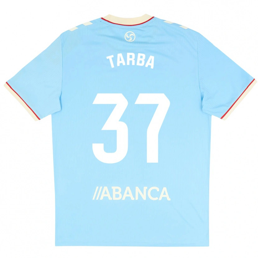 Danxen Niño Camiseta Ianis Tarba #37 Azul Cielo Blanco Rojo 1ª Equipación 2026/27 La Camisa México