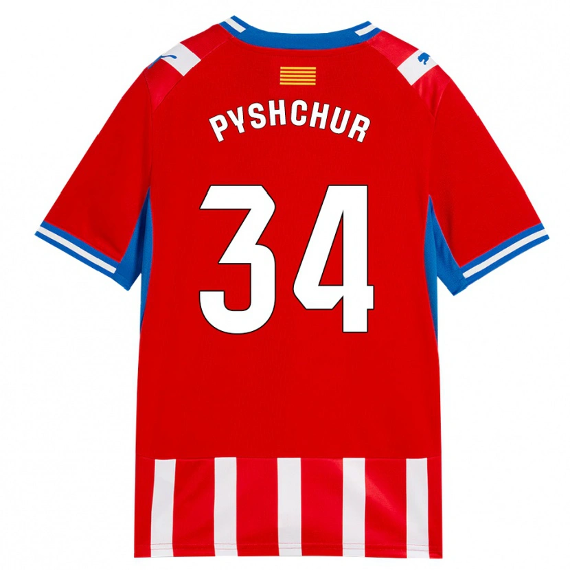 Danxen Niño Camiseta Oleksandr Pyshchur #34 Rojo Blanco Azul Cielo 1ª Equipación 2026/27 La Camisa México