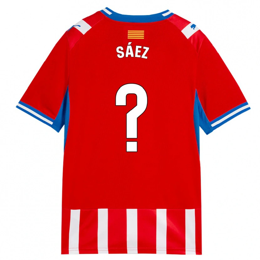 Danxen Niño Camiseta David Sáez #0 Rojo Blanco Azul Cielo 1ª Equipación 2026/27 La Camisa México