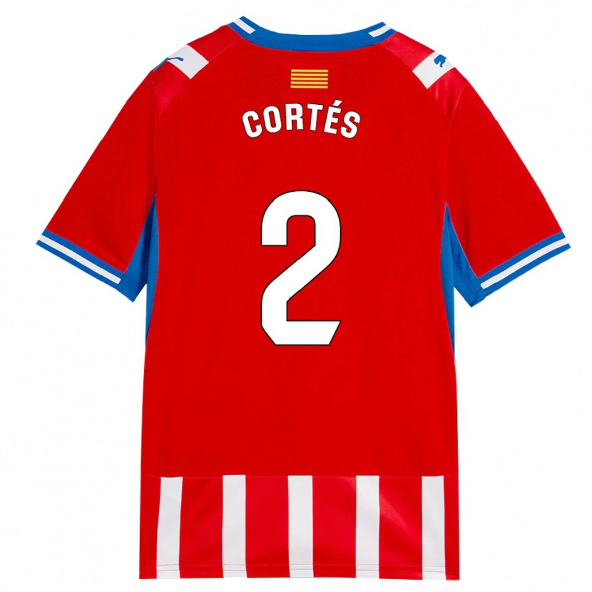 Danxen Niño Camiseta Sergio Cortés #2 Rojo Blanco Azul Cielo 1ª Equipación 2026/27 La Camisa México