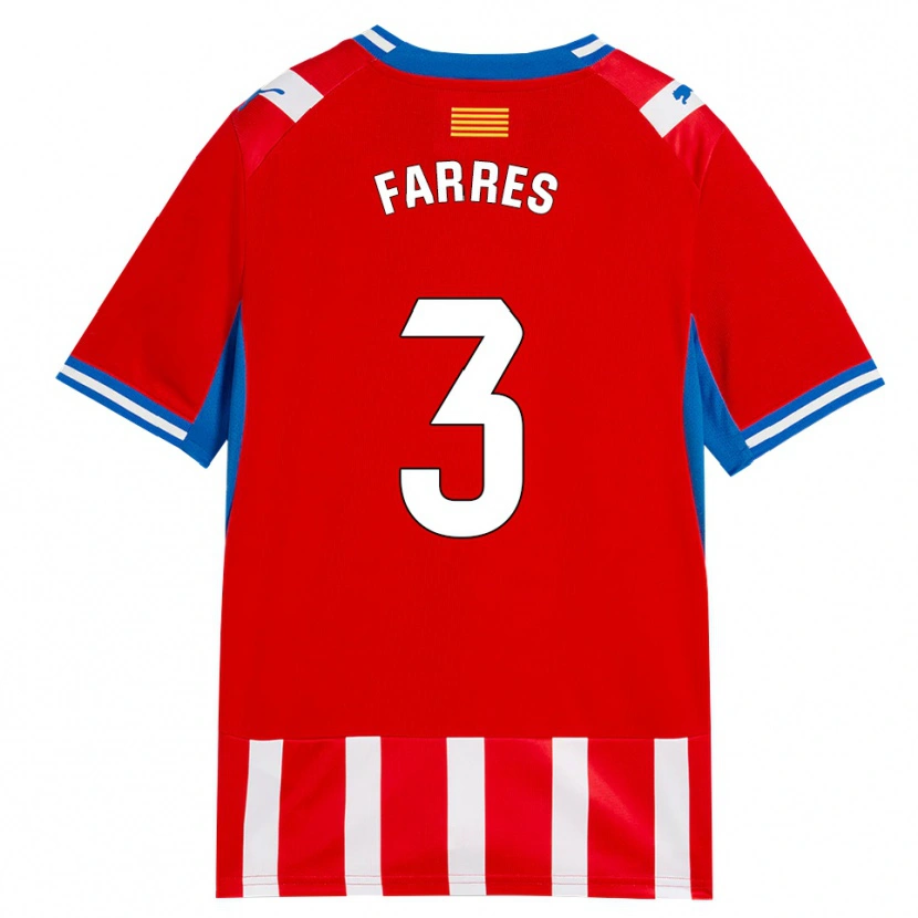 Danxen Niño Camiseta Biel Farrés #3 Rojo Blanco Azul Cielo 1ª Equipación 2026/27 La Camisa México