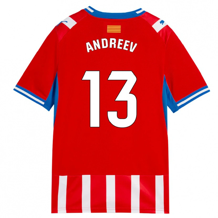 Danxen Niño Camiseta Aleksandar Andreev #13 Rojo Blanco Azul Cielo 1ª Equipación 2026/27 La Camisa México
