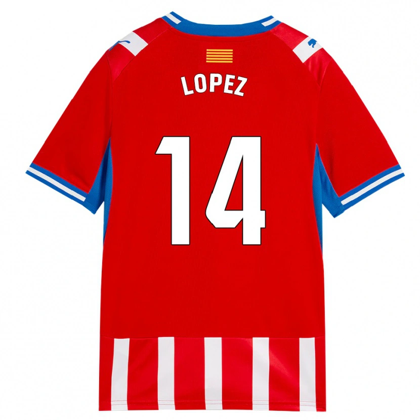 Danxen Niño Camiseta Judith López #14 Rojo Blanco Azul Cielo 1ª Equipación 2026/27 La Camisa México