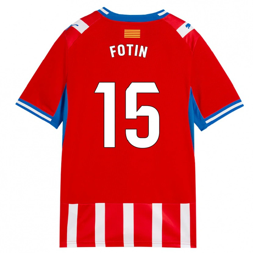 Danxen Niño Camiseta Rareș Fotin #15 Rojo Blanco Azul Cielo 1ª Equipación 2026/27 La Camisa México