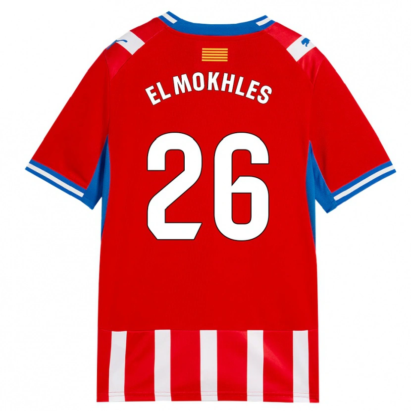 Danxen Niño Camiseta Adam El Mokhles #26 Rojo Blanco Azul Cielo 1ª Equipación 2026/27 La Camisa México