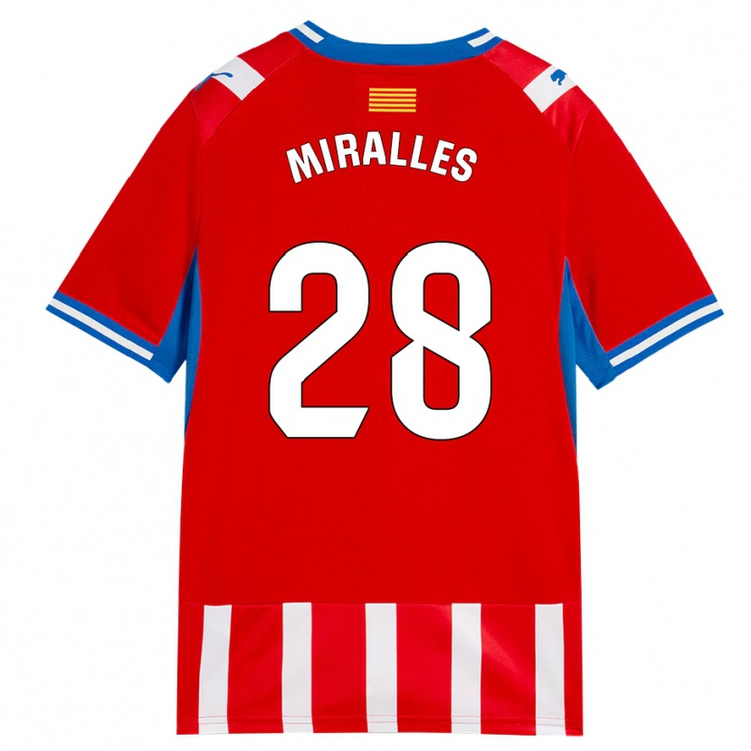 Danxen Niño Camiseta Diego Miralles #28 Rojo Blanco Azul Cielo 1ª Equipación 2026/27 La Camisa México