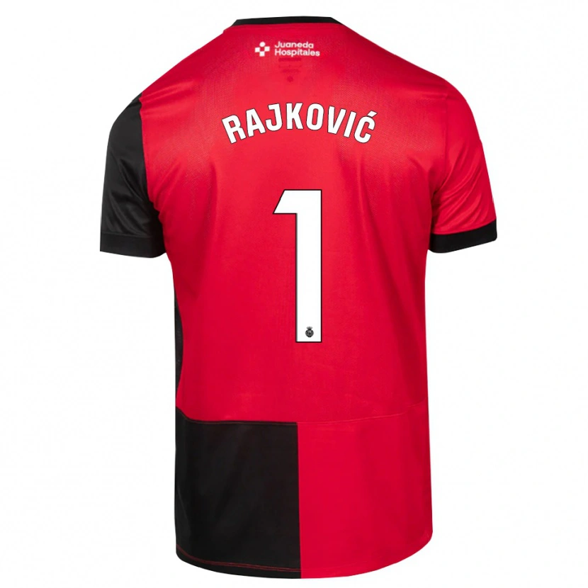 Danxen Niño Camiseta Predrag Rajkovic #1 Negro Rojo Blanco 1ª Equipación 2026/27 La Camisa México