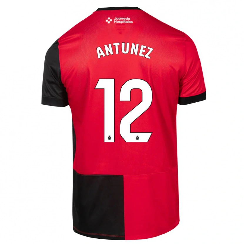 Danxen Niño Camiseta Yahir Antúnez #12 Negro Rojo Blanco 1ª Equipación 2026/27 La Camisa México