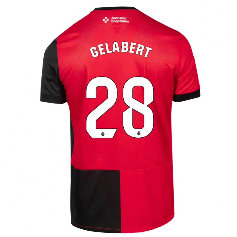 Danxen Niño Camiseta Miquel Gelabert #28 Negro Rojo Blanco 1ª Equipación 2026/27 La Camisa México