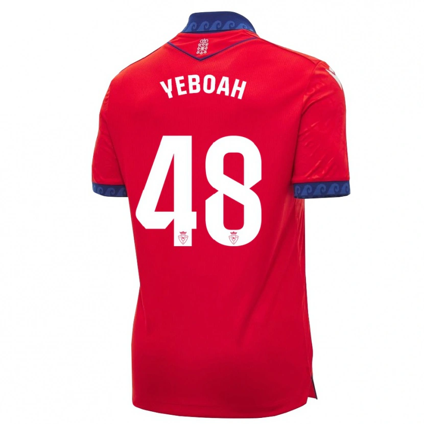 Danxen Niño Camiseta Rockson Yeboah #48 Rojo Azul Marino Blanco 1ª Equipación 2026/27 La Camisa México
