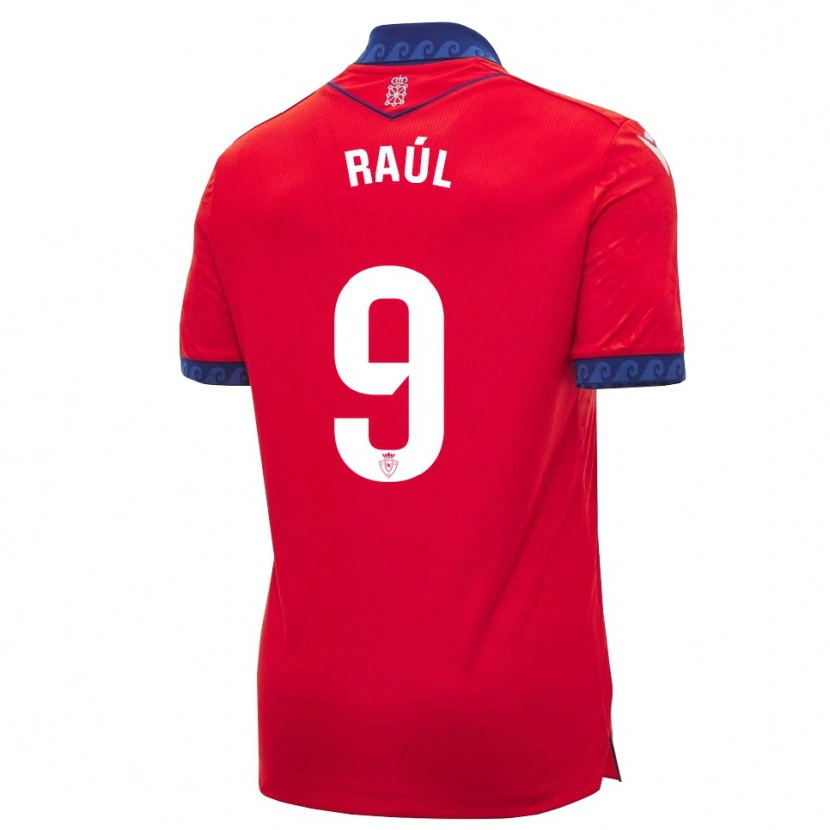 Danxen Niño Camiseta Raúl García #9 Rojo Azul Marino Blanco 1ª Equipación 2026/27 La Camisa México