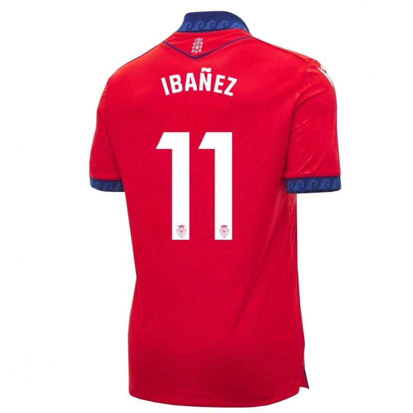 Danxen Niño Camiseta Lucas Ibañez #11 Rojo Azul Marino Blanco 1ª Equipación 2026/27 La Camisa México