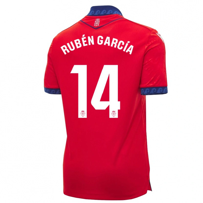 Danxen Niño Camiseta Rubén García #14 Rojo Azul Marino Blanco 1ª Equipación 2026/27 La Camisa México