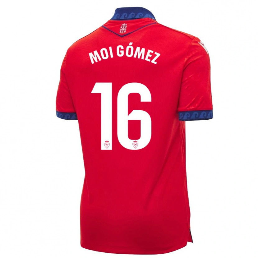 Danxen Niño Camiseta Moi Gómez #16 Rojo Azul Marino Blanco 1ª Equipación 2026/27 La Camisa México