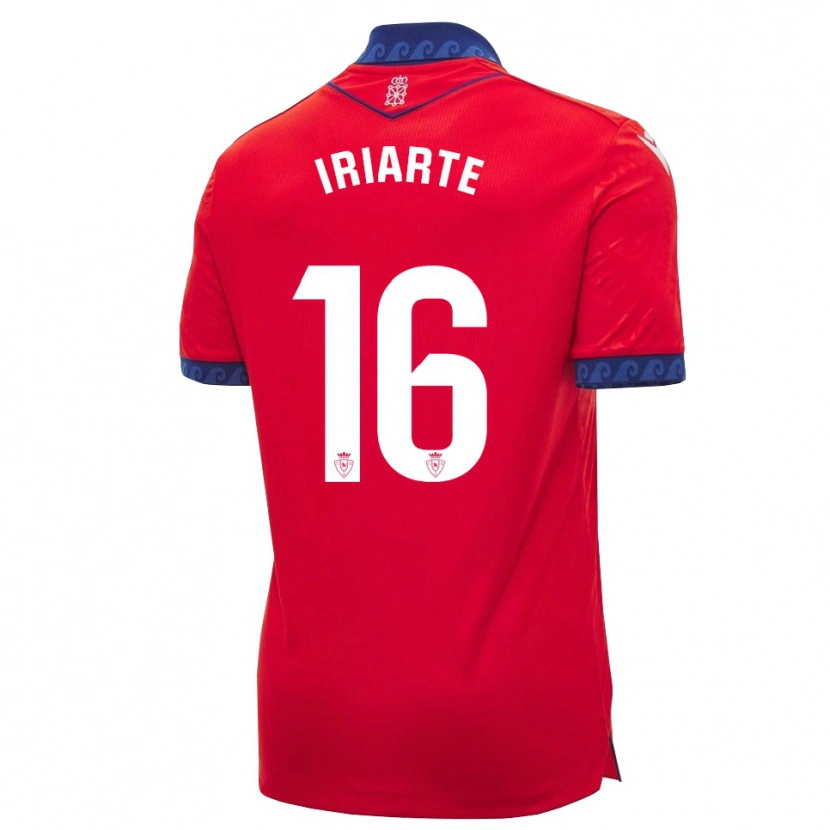 Danxen Niño Camiseta Hodei Iriarte #16 Rojo Azul Marino Blanco 1ª Equipación 2026/27 La Camisa México