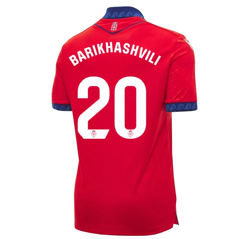 Danxen Niño Camiseta Nika Barikhashvili #20 Rojo Azul Marino Blanco 1ª Equipación 2026/27 La Camisa México