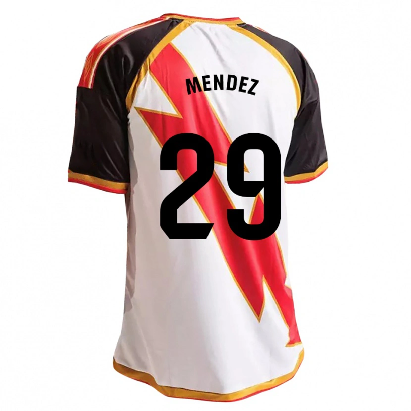 Danxen Niño Camiseta Diego Méndez #29 Negro Rojo Blanco Oro 1ª Equipación 2026/27 La Camisa México