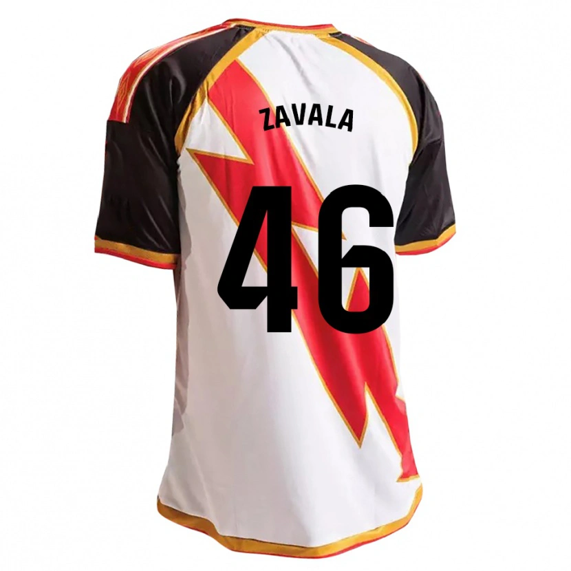 Danxen Niño Camiseta Andrés Zavala #46 Negro Rojo Blanco Oro 1ª Equipación 2026/27 La Camisa México