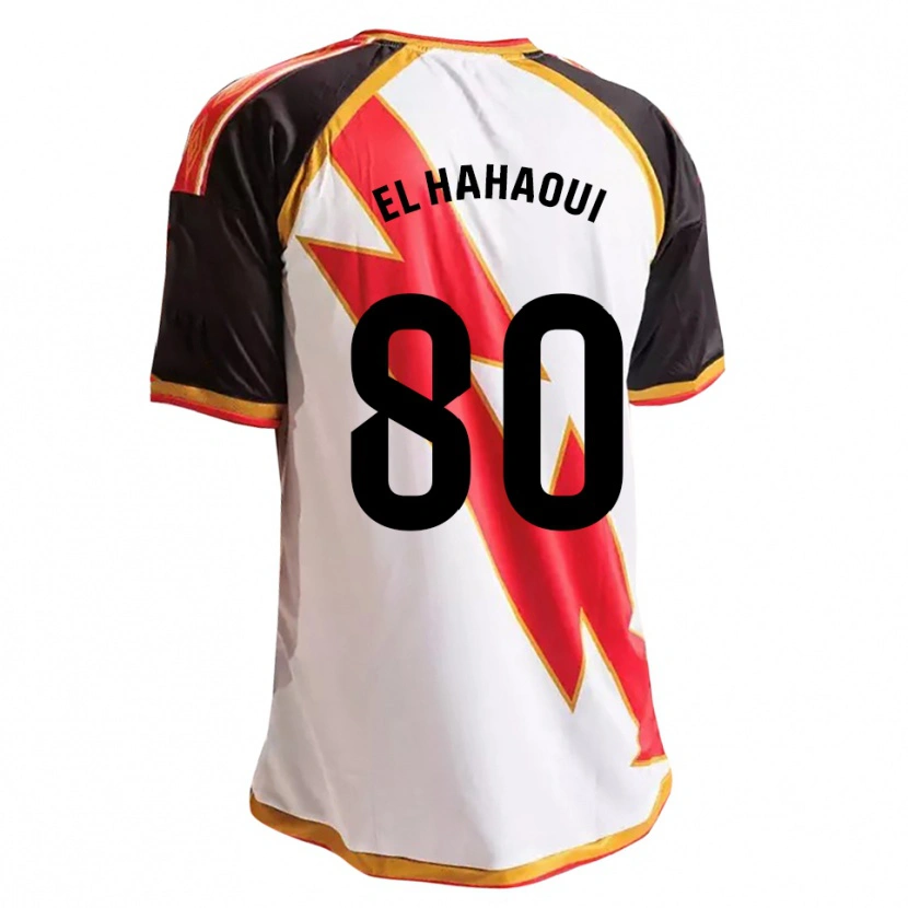 Danxen Niño Camiseta Ayman El Hahaoui #80 Negro Rojo Blanco Oro 1ª Equipación 2026/27 La Camisa México