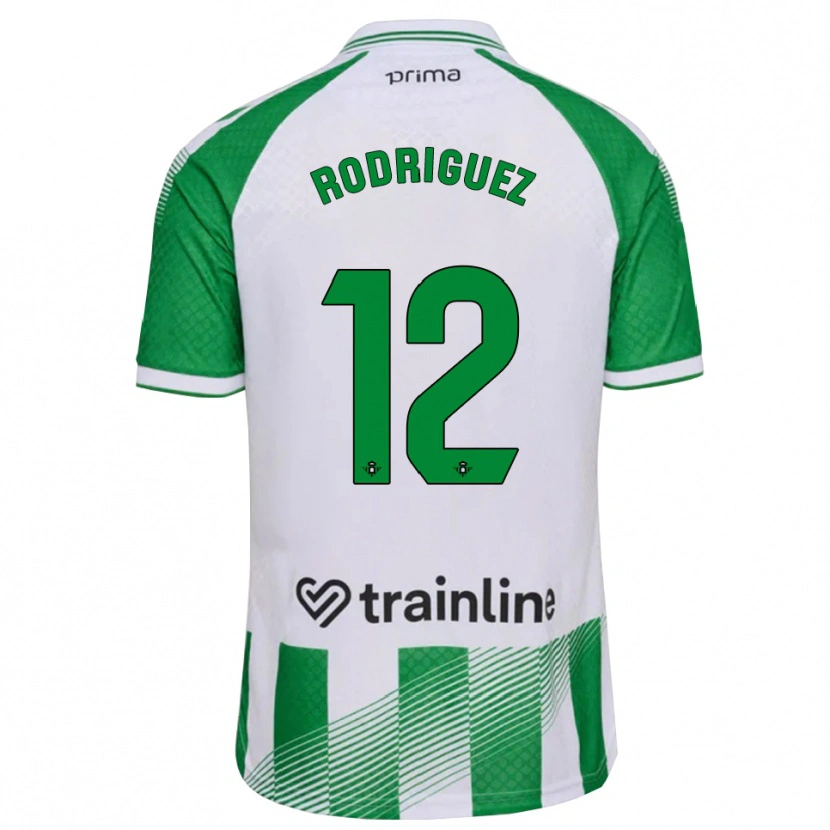 Danxen Niño Camiseta Ricardo Rodríguez #12 Verde Claro Negro Blanco 1ª Equipación 2026/27 La Camisa México