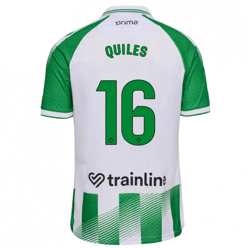 Danxen Niño Camiseta Violeta García Quiles #16 Verde Claro Negro Blanco 1ª Equipación 2026/27 La Camisa México