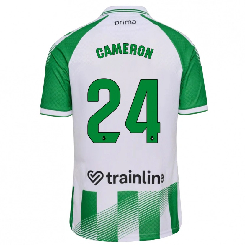 Danxen Niño Camiseta Tiffany Devonna Cameron #24 Verde Claro Negro Blanco 1ª Equipación 2026/27 La Camisa México
