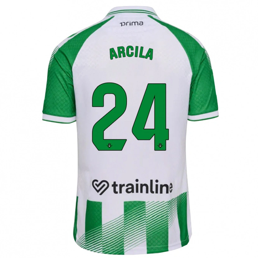 Danxen Niño Camiseta Jhon Arcila #24 Verde Claro Negro Blanco 1ª Equipación 2026/27 La Camisa México