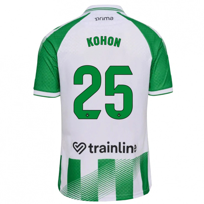 Danxen Niño Camiseta Rudy Kohon #25 Verde Claro Negro Blanco 1ª Equipación 2026/27 La Camisa México