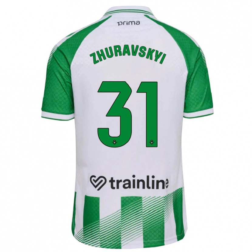 Danxen Niño Camiseta Yan Zhuravskyi #31 Verde Claro Negro Blanco 1ª Equipación 2026/27 La Camisa México