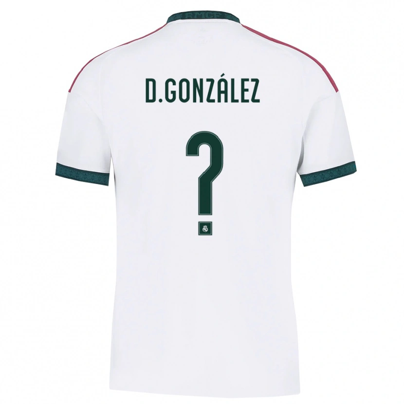 Danxen Niño Camiseta Daniel González #0 Verde Oscuro Blanco Rojo 1ª Equipación 2026/27 La Camisa México