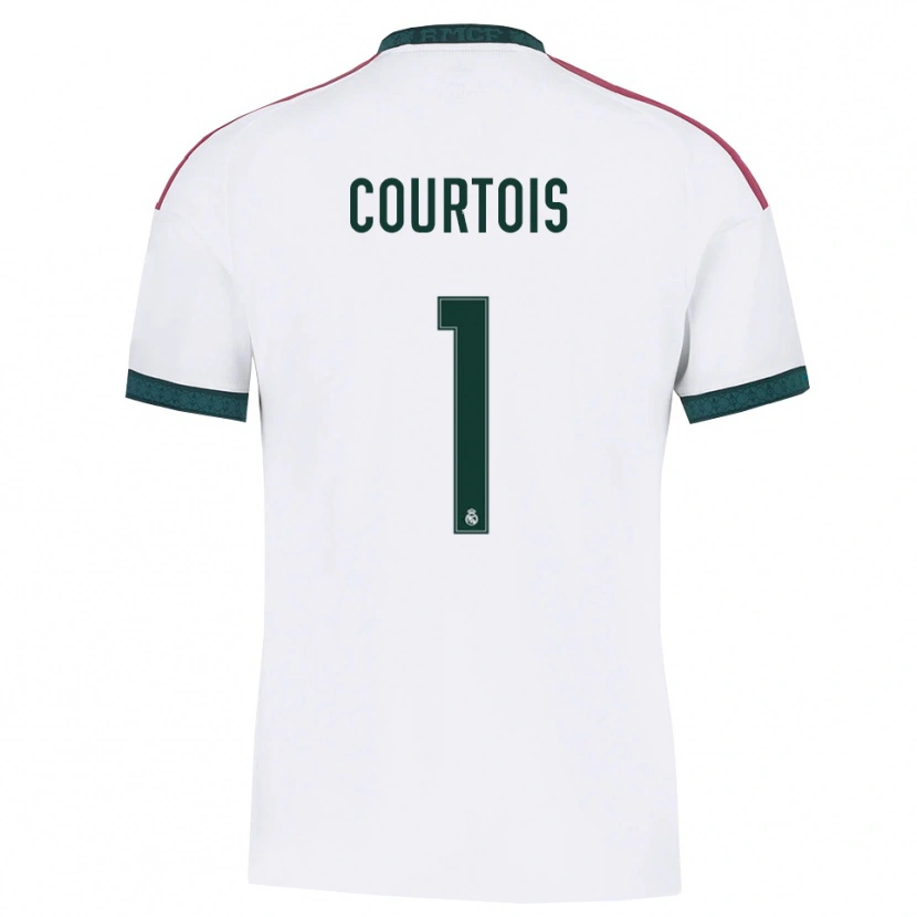 Danxen Niño Camiseta Thibaut Courtois #1 Verde Oscuro Blanco Rojo 1ª Equipación 2026/27 La Camisa México