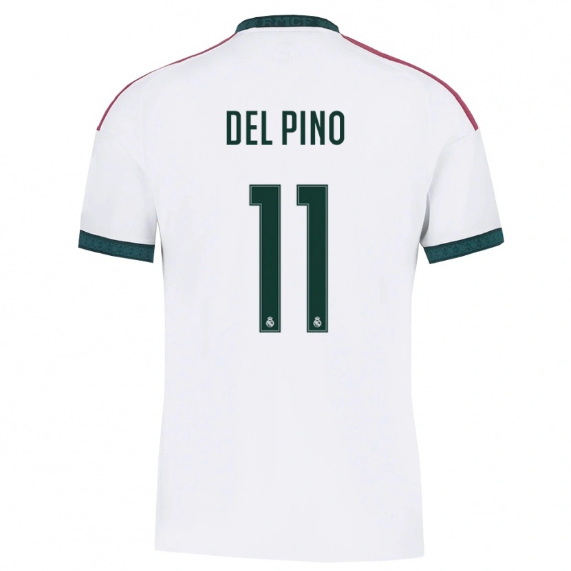 Danxen Niño Camiseta Santiago Del Pino #11 Verde Oscuro Blanco Rojo 1ª Equipación 2026/27 La Camisa México