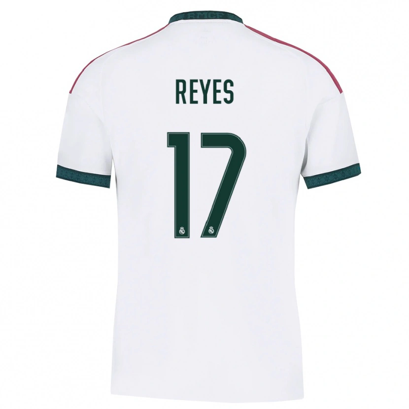 Danxen Niño Camiseta José Reyes #17 Verde Oscuro Blanco Rojo 1ª Equipación 2026/27 La Camisa México