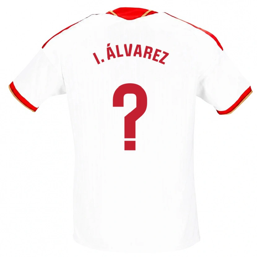 Danxen Niño Camiseta Isabel Álvarez #0 Blanco Rojo 1ª Equipación 2026/27 La Camisa México