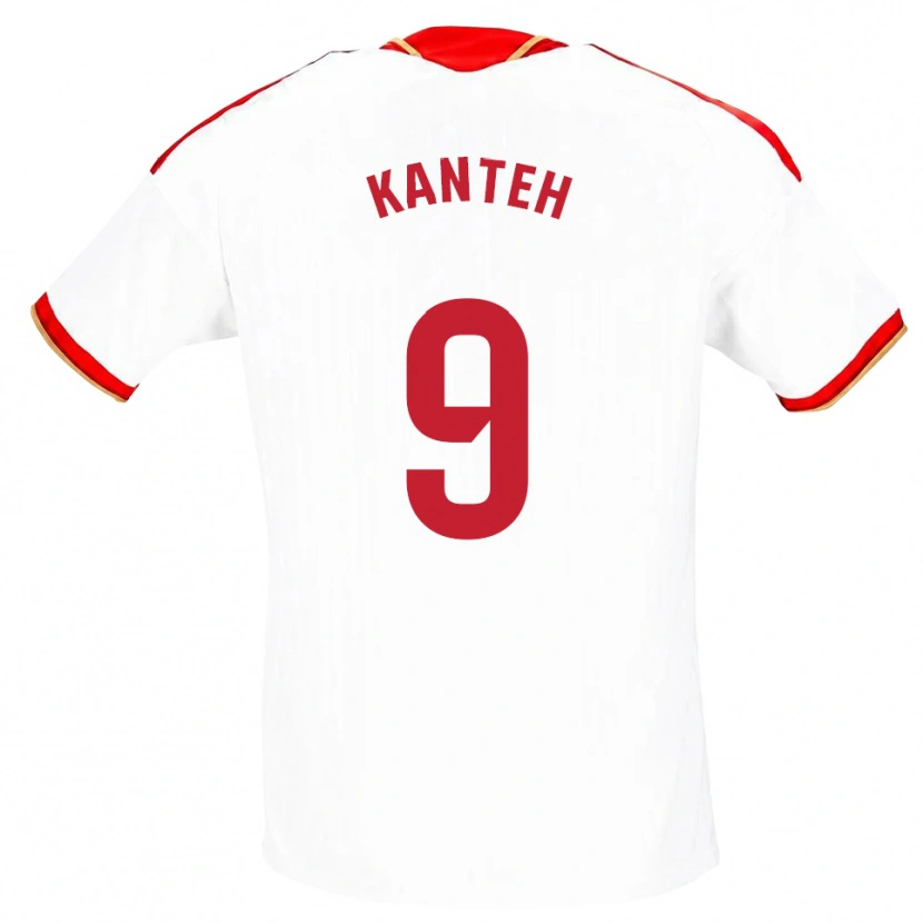 Danxen Niño Camiseta Fatoumata Kanteh I Cham #9 Blanco Rojo 1ª Equipación 2026/27 La Camisa México
