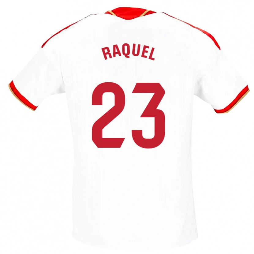 Danxen Niño Camiseta Raquel Morcillo #23 Blanco Rojo 1ª Equipación 2026/27 La Camisa México