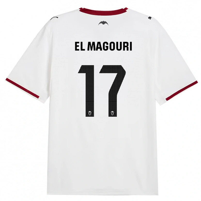 Danxen Niño Camiseta Anas El Magouri #17 Negro Blanco Rojo Amarillo 1ª Equipación 2026/27 La Camisa México
