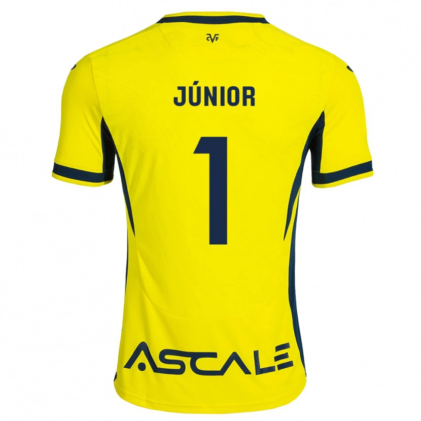Danxen Niño Camiseta Luiz Júnior #1 Amarillo Negro Rojo 1ª Equipación 2026/27 La Camisa México