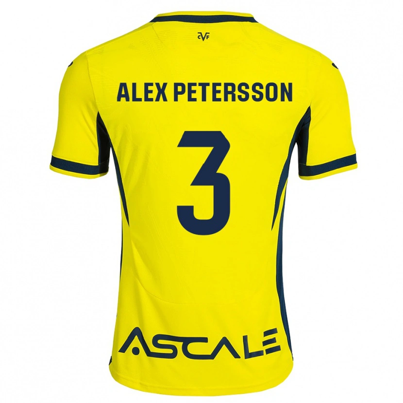 Danxen Niño Camiseta Max Petersson #3 Amarillo Negro Rojo 1ª Equipación 2026/27 La Camisa México