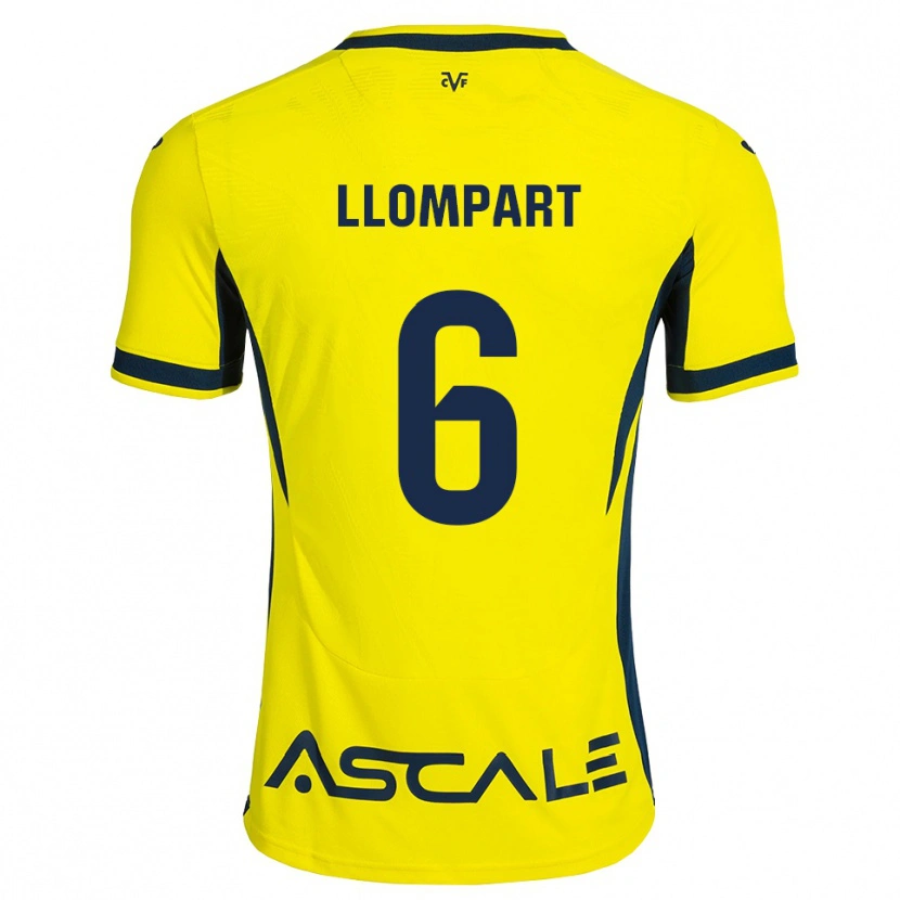 Danxen Niño Camiseta María Llompart #6 Amarillo Negro Rojo 1ª Equipación 2026/27 La Camisa México