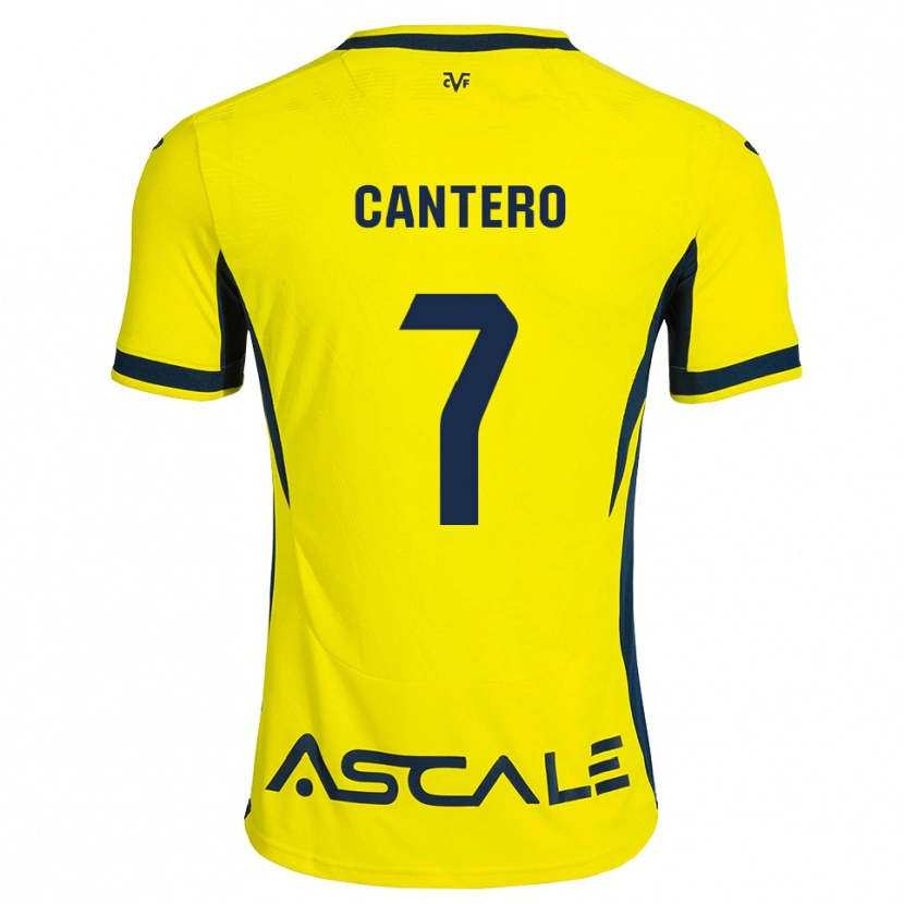 Danxen Niño Camiseta Dani Cantero #7 Amarillo Negro Rojo 1ª Equipación 2026/27 La Camisa México