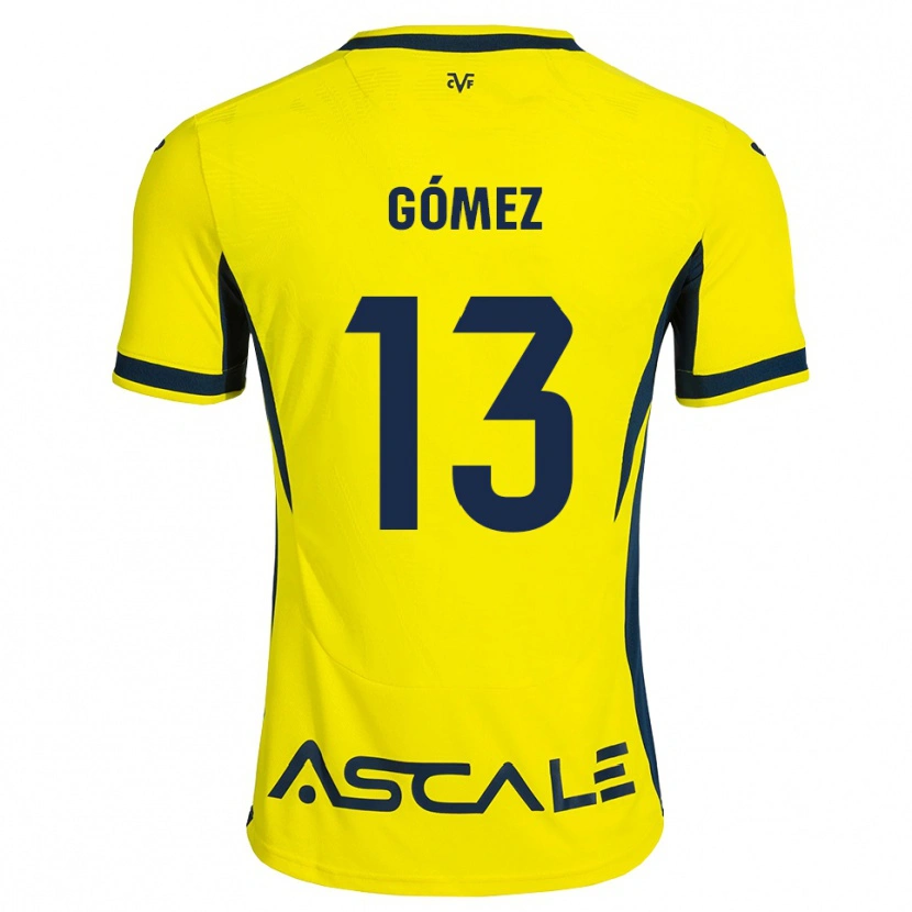 Danxen Niño Camiseta Rubén Gómez #13 Amarillo Negro Rojo 1ª Equipación 2026/27 La Camisa México