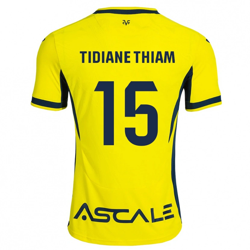 Danxen Niño Camiseta Cheikh Tidiane Thiam #15 Amarillo Negro Rojo 1ª Equipación 2026/27 La Camisa México