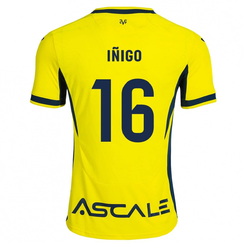 Danxen Niño Camiseta Gastón Iñigo #16 Amarillo Negro Rojo 1ª Equipación 2026/27 La Camisa México