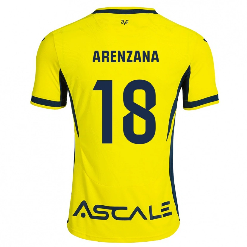 Danxen Niño Camiseta Pablo Arenzana #18 Amarillo Negro Rojo 1ª Equipación 2026/27 La Camisa México