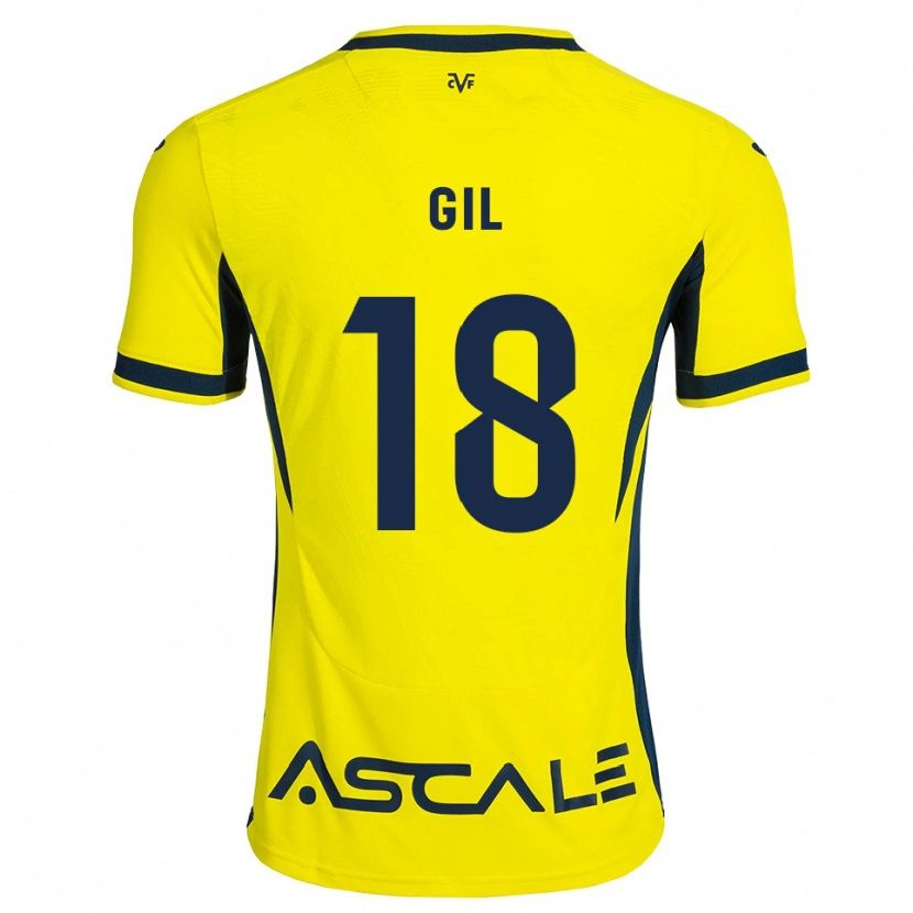 Danxen Niño Camiseta Mario Gil #18 Amarillo Negro Rojo 1ª Equipación 2026/27 La Camisa México