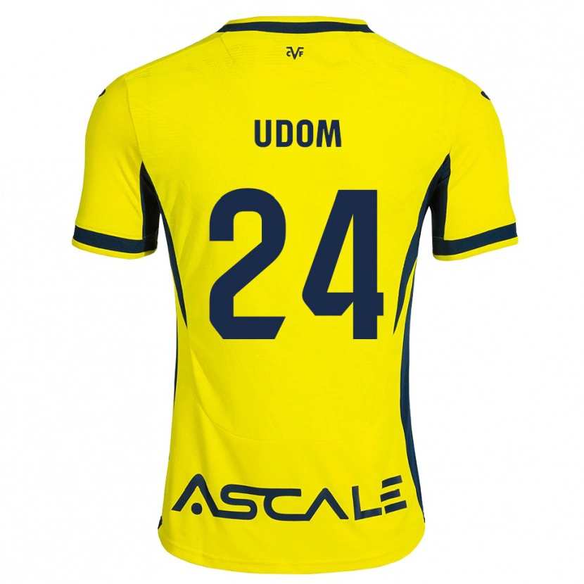 Danxen Niño Camiseta Ekerette Udom #24 Amarillo Negro Rojo 1ª Equipación 2026/27 La Camisa México